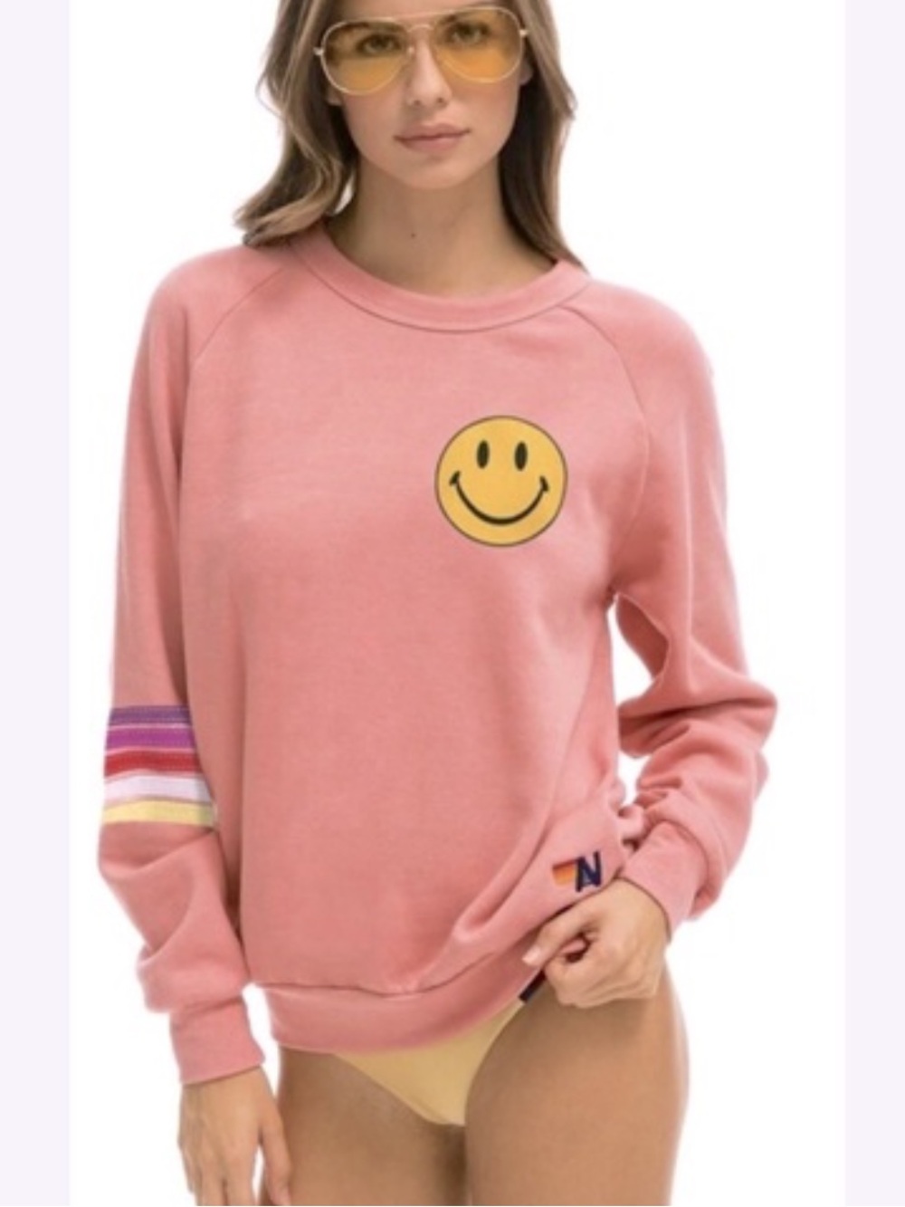 Aviator Nation Smiley sweatshirt sz large